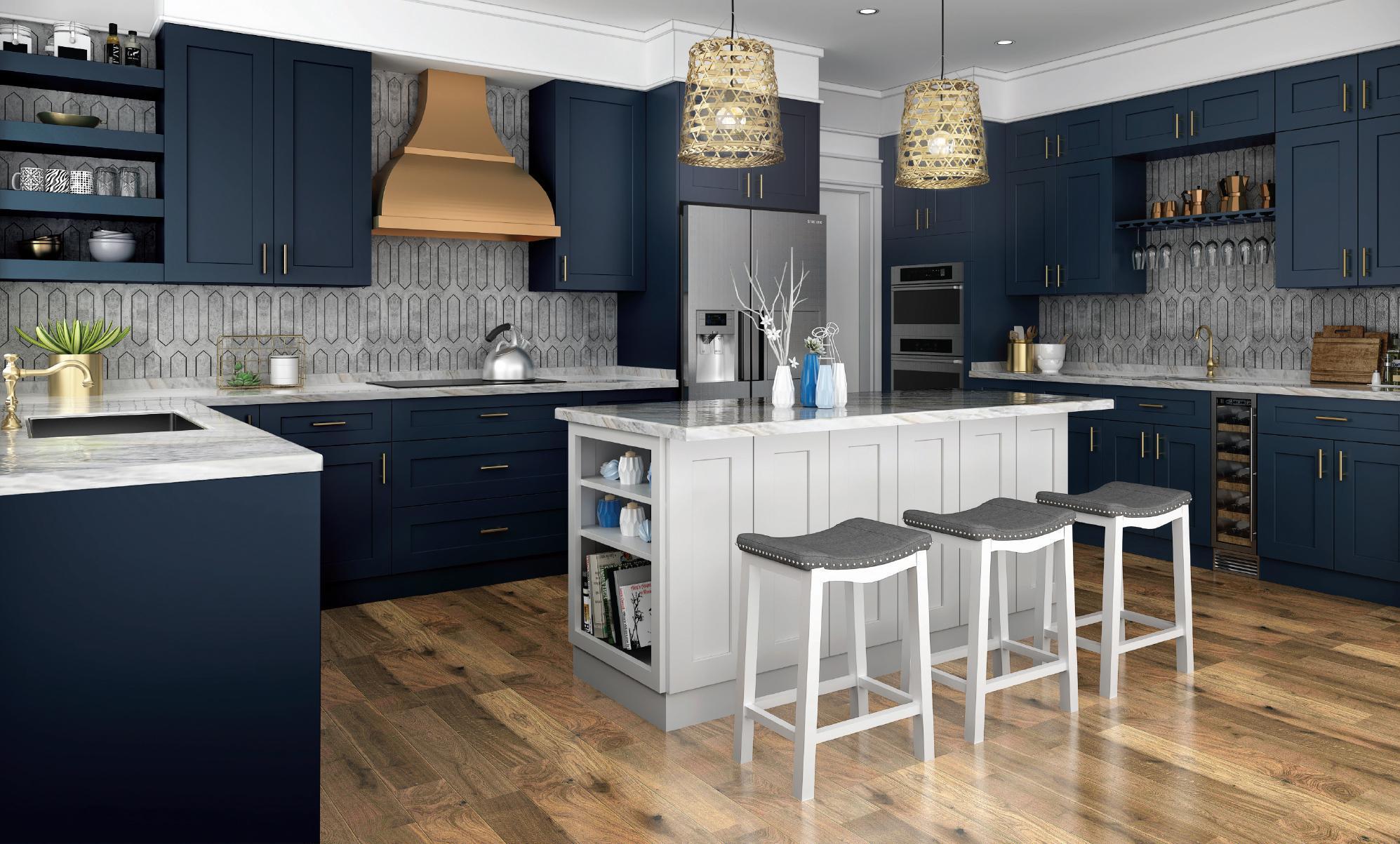 Elitecraft- Imperial Blue- Storm Gray Island