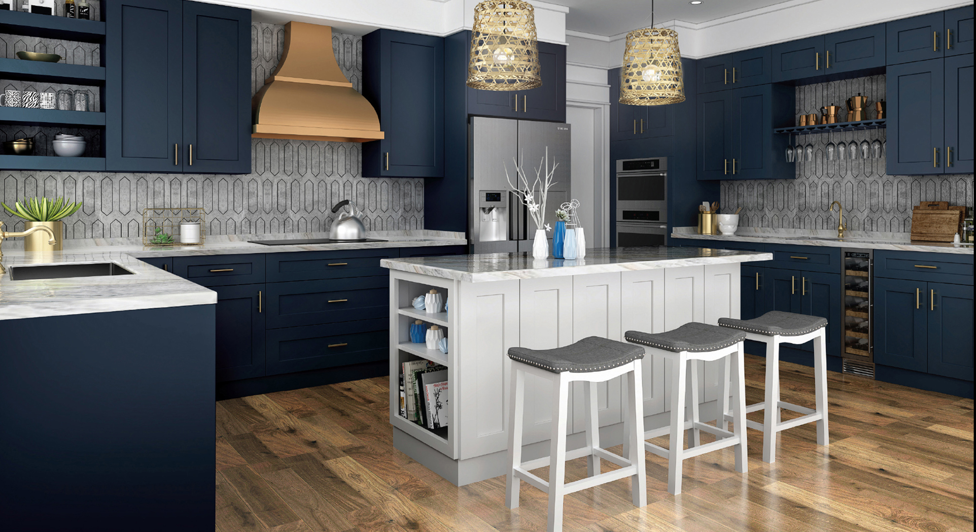 Elitecraft- Imperial Blue- Storm Gray Island